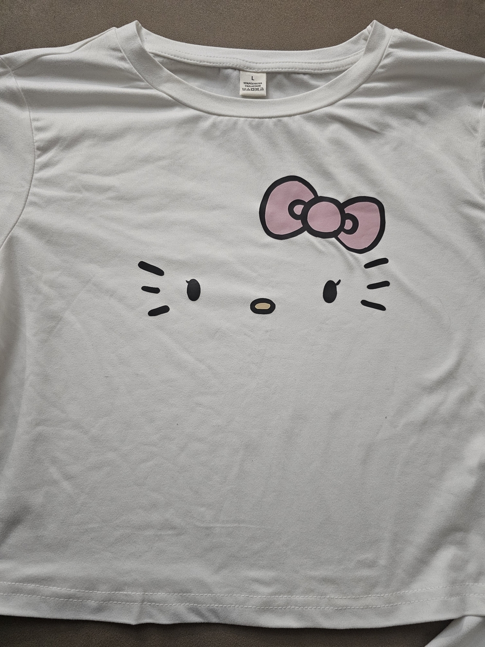 Hello Kitty White Teen with Pink Bow Shirts & Tops